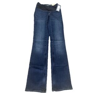 Universal Thread Maternity Bootcut Jeans Dark Wash Super Stretch Size 0/25RR